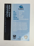 NRL 2025 Traders Base Card #032 William Kennedy Cronulla Sutherland Sharks