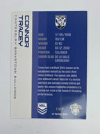 NRL 2025 Traders Base Card #027 Connor Tracey Canterbury Bankstown Bulldogs