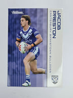 NRL 2025 Traders Base Card #026 Jacob Preston Canterbury Bankstown Bulldogs