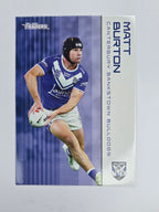 NRL 2025 Traders Base Card #020 Matt Burton Canterbury Bankstown Bulldogs