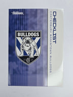 NRL 2025 Traders Base Card #019 Bulldogs Checklist Canterbury Bankstown Bulldogs