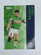 NRL 2025 Traders Base Card #017 Kaeo Weekes Canberra Raiders