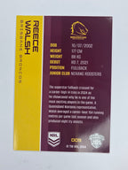 NRL 2025 Traders Base Card #009 Reece Walsh Brisbane Broncos