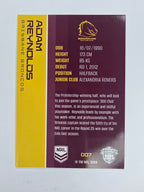 NRL 2025 Traders Base Card #007 Adam Reynolds Brisbane Broncos