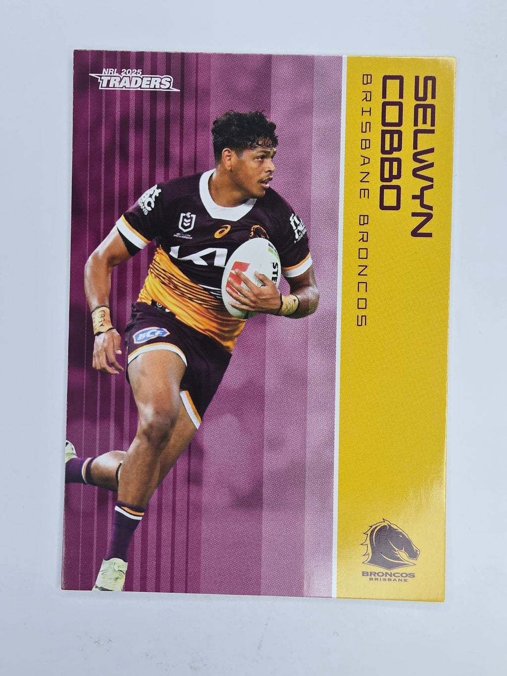 NRL 2025 Traders Base Card #003 Selwyn Cobbo Brisbane Broncos
