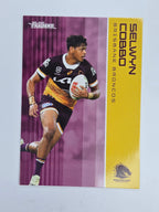 NRL 2025 Traders Base Card #003 Selwyn Cobbo Brisbane Broncos