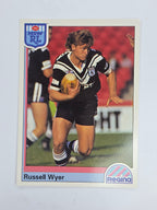 NRL 1992 Regina Base Card #3 Russell Wyer Western Suburbs Magpies