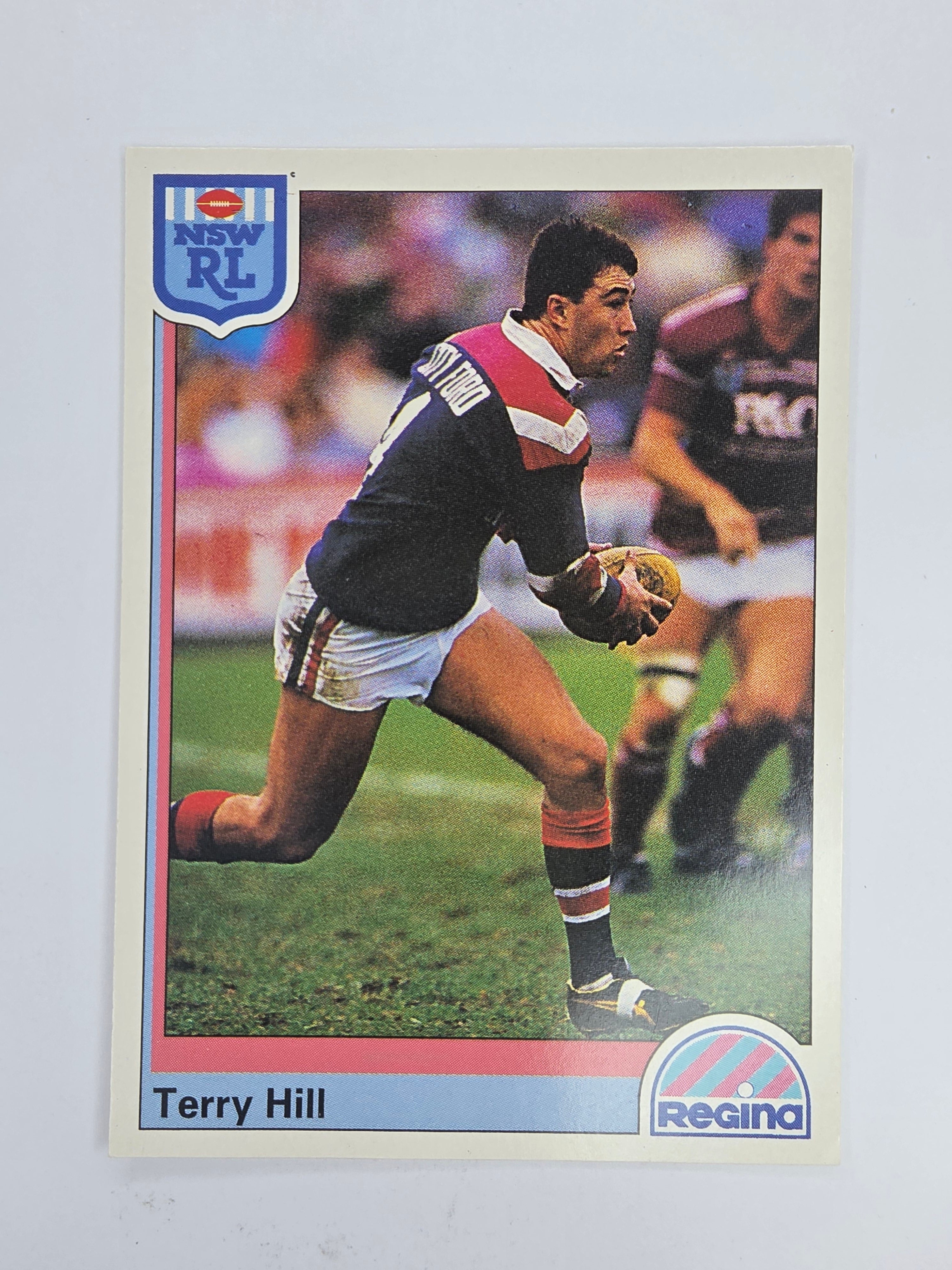 NRL 1992 Regina Base Card #4 Terry Hill Western Suburbs Magpies