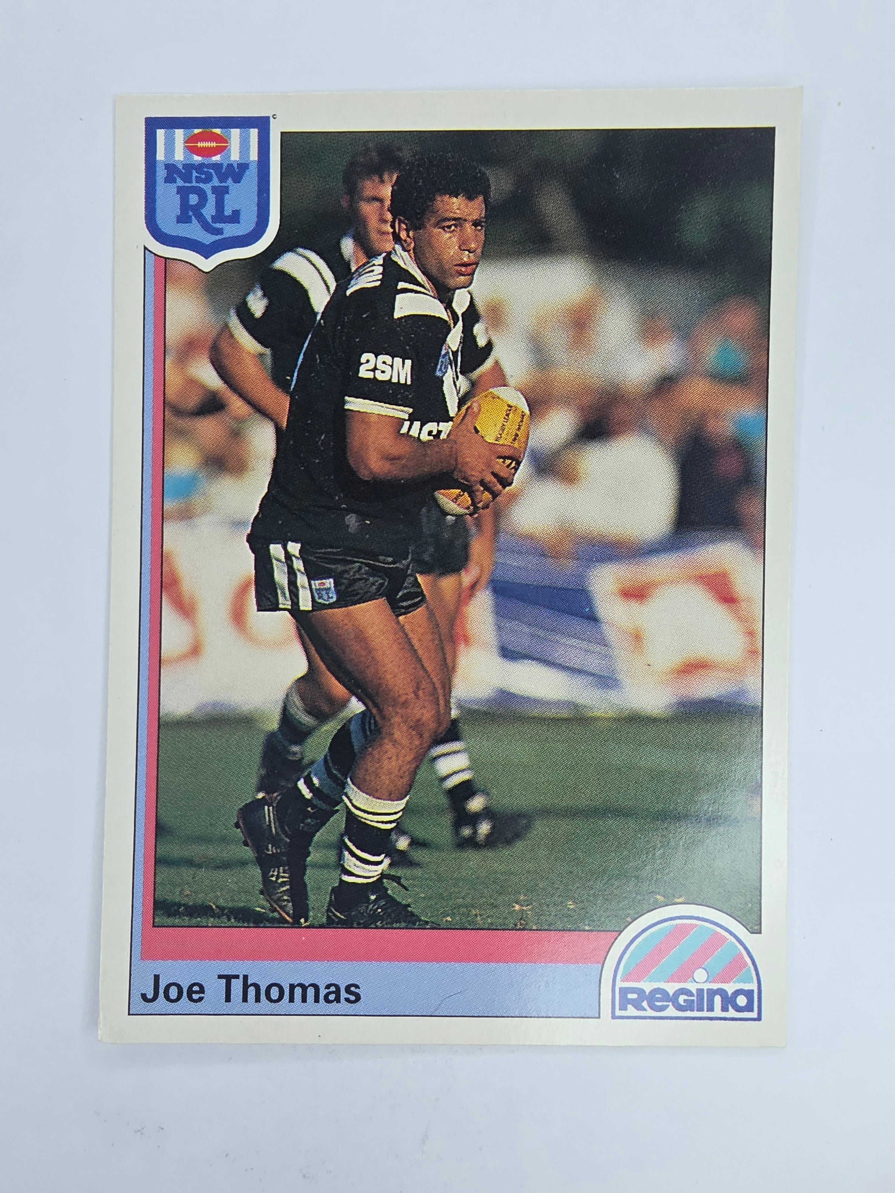 NRL 1992 Regina Base Card #10 Joe Thomas Western Suburbs Magpies