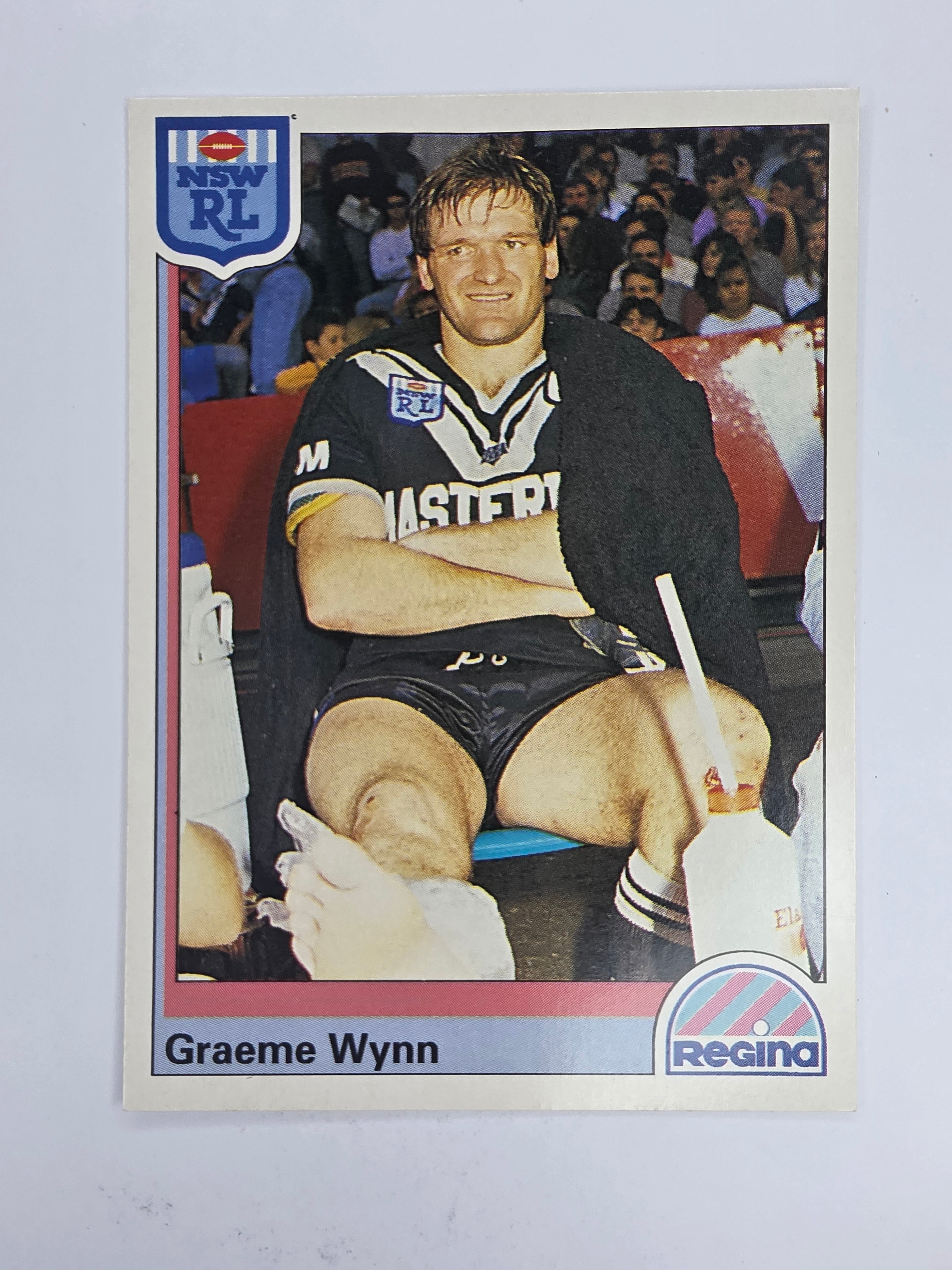 NRL 1992 Regina Base Card #11 Graeme Wynn Western Suburbs Magpies