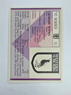 NRL 1992 Regina Base Card #11 Graeme Wynn Western Suburbs Magpies