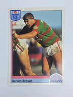 NRL 1992 Regina Base Card #24 Darren Brown South Sydney Rabbitohs