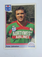NRL 1992 Regina Base Card #27 Peter Johnston South Sydney Rabbitohs