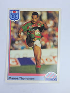 NRL 1992 Regina Base Card #31 Manoa Thompson South Sydney Rabbitohs *damaged*