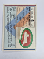 NRL 1992 Regina Base Card #31 Manoa Thompson South Sydney Rabbitohs *damaged*