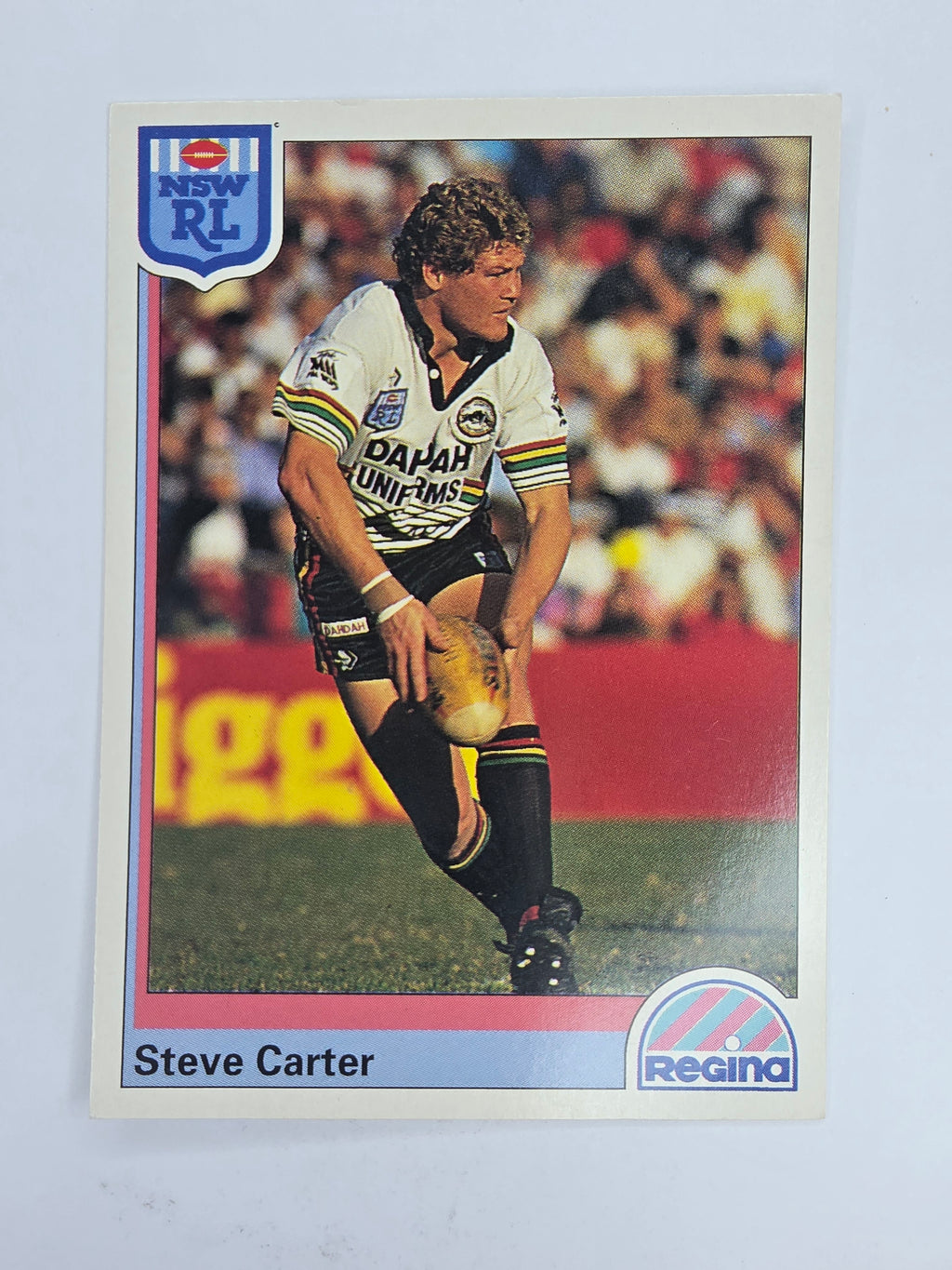 NRL 1992 Regina Base Card #34 Steve Carter Penrith Panthers