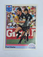 NRL 1992 Regina Base Card #36 Paul Clarke Penrith Panthers