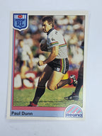 NRL 1992 Regina Base Card #37 Paul Dunn Penrith Panthers
