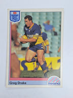 NRL 1992 Regina Base Card #46 Greg Drake Parramatta Eels
