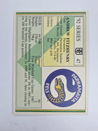 NRL 1992 Regina Base Card #47 Andrew Fitzhenry Parramatta Eels