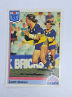 NRL 1992 Regina Base Card #52 Scott Mahon Parramatta Eels *damaged*