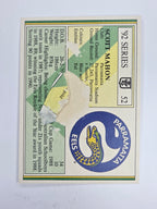 NRL 1992 Regina Base Card #52 Scott Mahon Parramatta Eels *damaged*