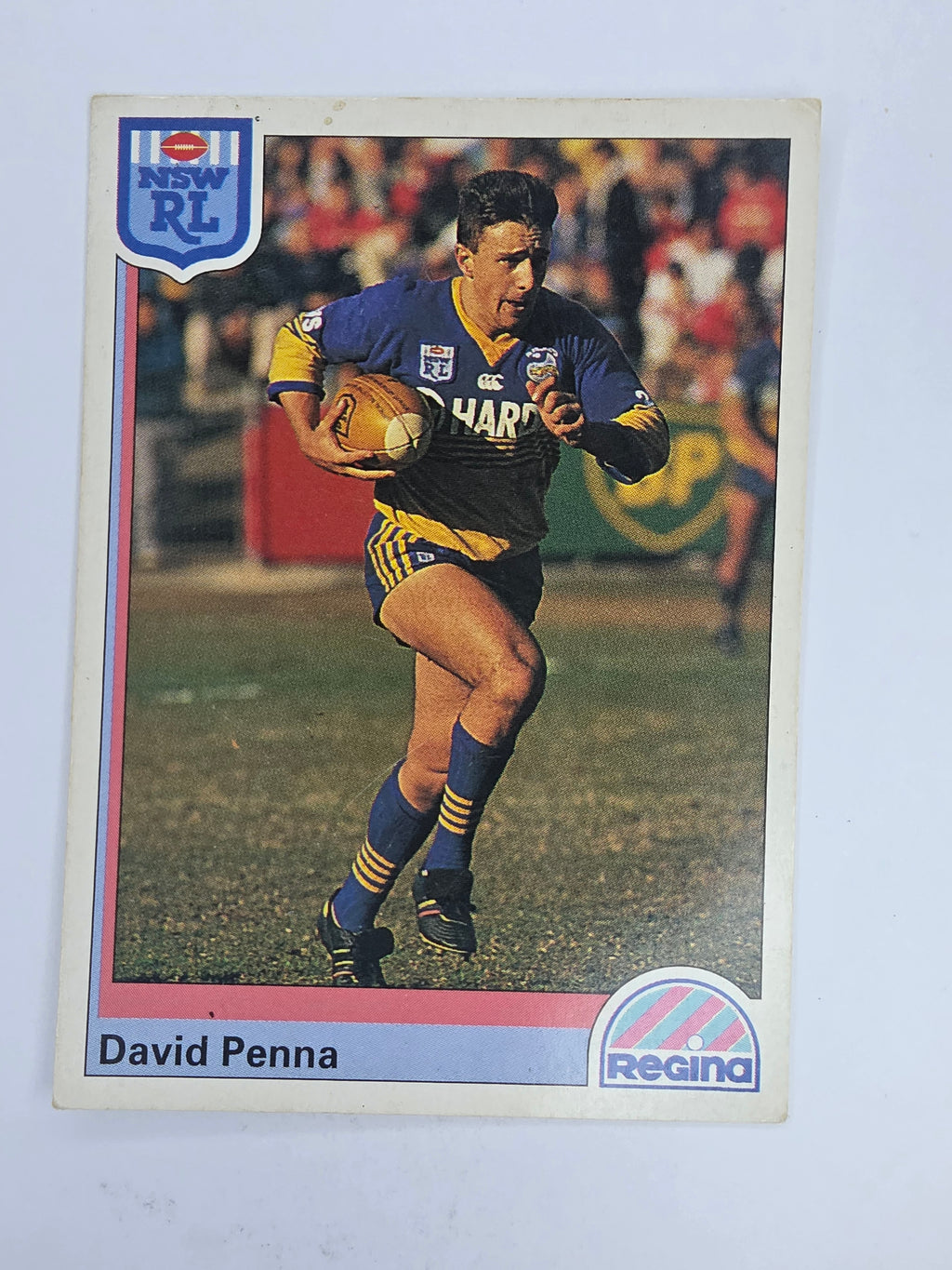 NRL 1992 Regina Base Card #53 David Penna Parramatta Eels