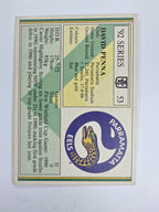 NRL 1992 Regina Base Card #53 David Penna Parramatta Eels
