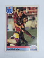 NRL 1992 Regina Base Card #55 David Fairleigh North Sydney Bears