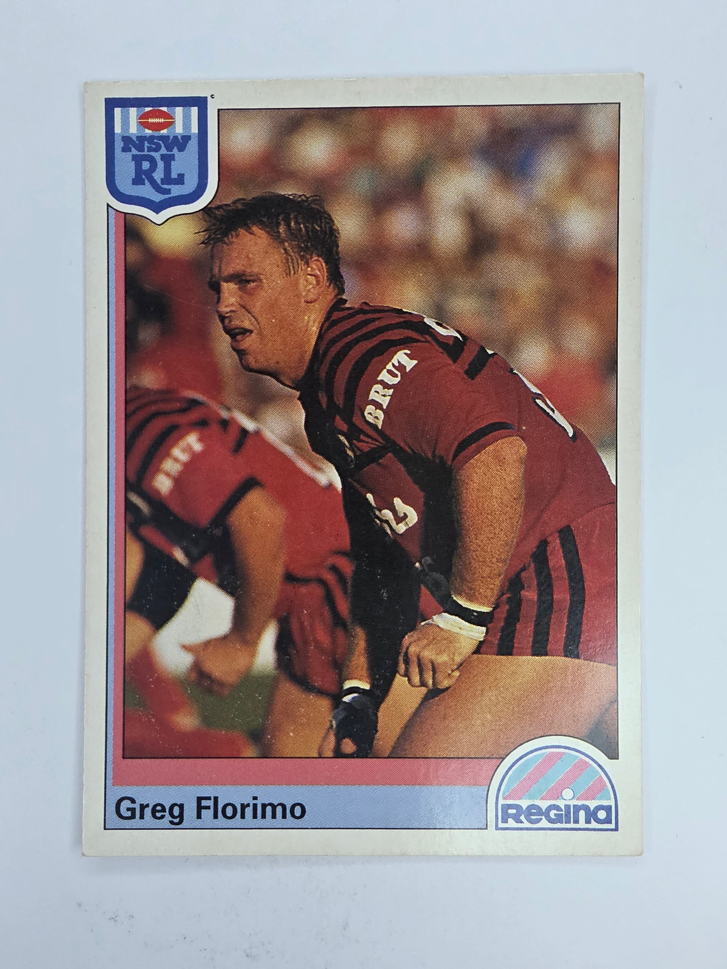 NRL 1992 Regina Base Card #57 Greg Florimo North Sydney Bears