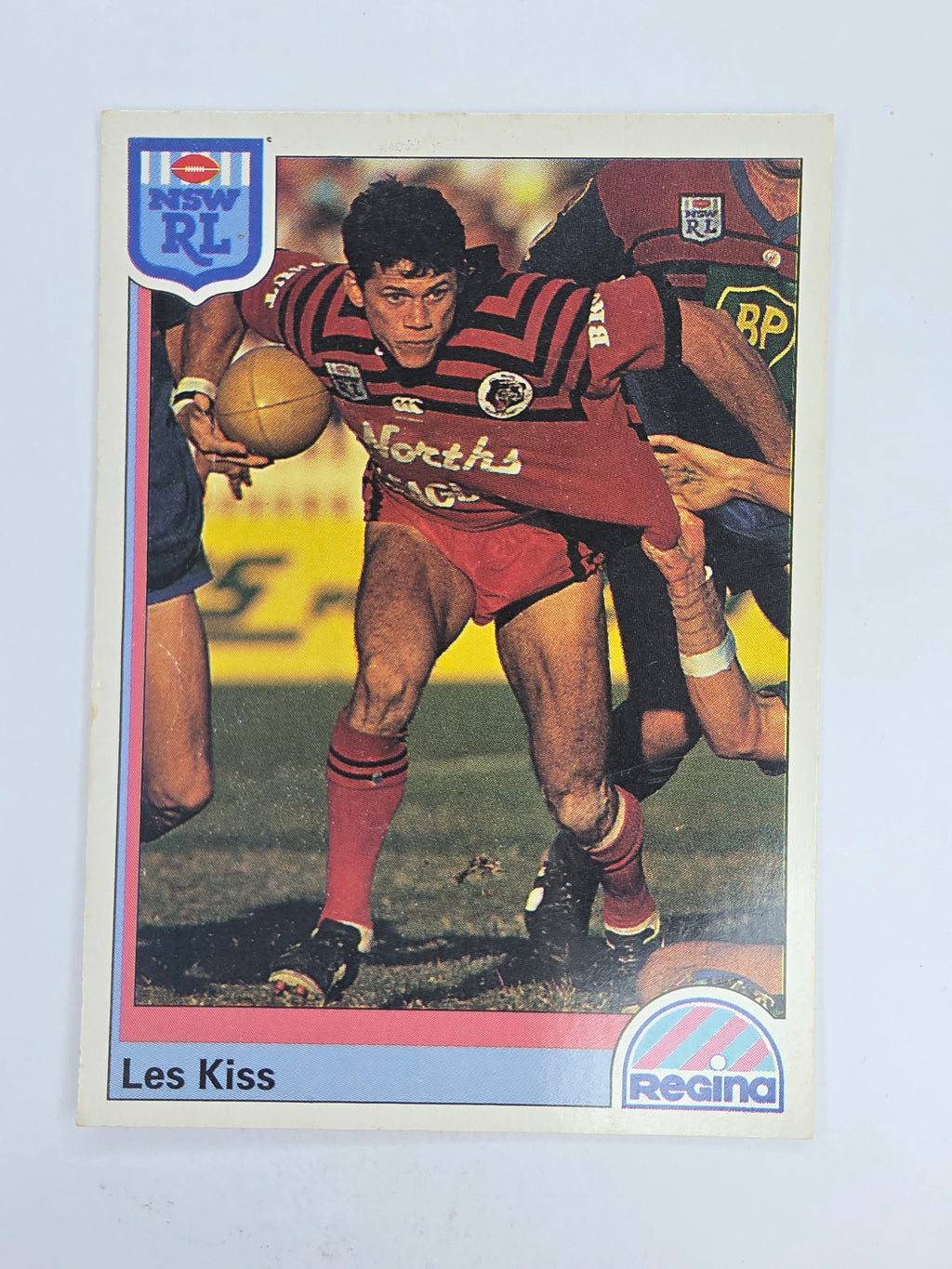 NRL 1992 Regina Base Card #60 Les Kiss North Sydney Bears *light damage*