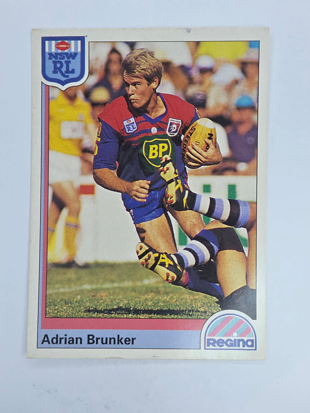 NRL 1992 Regina Base Card #66 Adrian Brunker Newcastle Knights