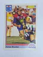 NRL 1992 Regina Base Card #66 Adrian Brunker Newcastle Knights