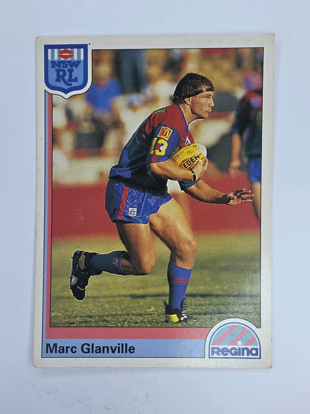 NRL 1992 Regina Base Card #68 Marc Glanville Newcastle Knights