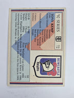 NRL 1992 Regina Base Card #72 Tony Kemp Newcastle Knights