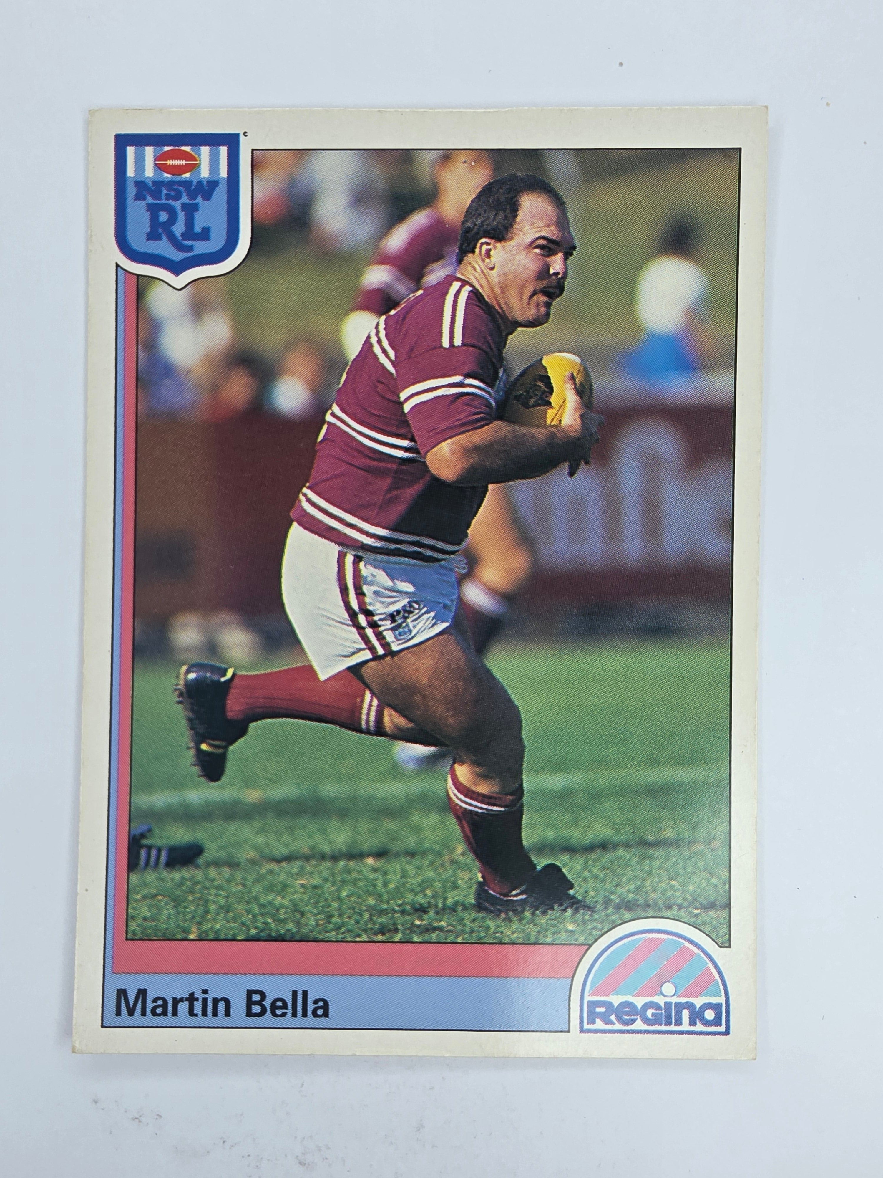 NRL 1992 Regina Base Card #77 Martin Bella Manly Warringah Sea Eagles