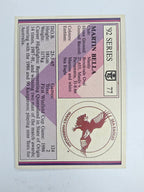 NRL 1992 Regina Base Card #77 Martin Bella Manly Warringah Sea Eagles
