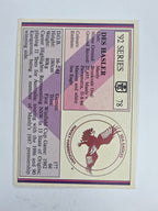 NRL 1992 Regina Base Card #78 Des Hasler Manly Warringah Sea Eagles