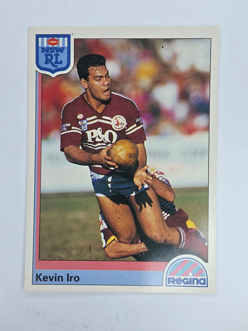 NRL 1992 Regina Base Card #80 Kevin Iro Manly Warringah Sea Eagles