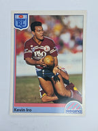 NRL 1992 Regina Base Card #80 Kevin Iro Manly Warringah Sea Eagles
