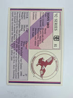 NRL 1992 Regina Base Card #81 Tony Iro Manly Warringah Sea Eagles *damaged*