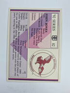 NRL 1992 Regina Base Card #82 John Jones Manly Warringah Sea Eagles