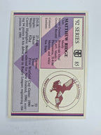 NRL 1992 Regina Base Card #85 Matthew Ridge Manly Warringah Sea Eagles