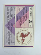 NRL 1992 Regina Base Card #87 Geoff Toovey Manly Warringah Sea Eagles