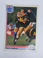 NRL 1992 Regina Base Card #102 Steve Jackson Gold Coast Seagulls *damaged*