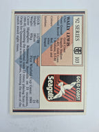NRL 1992 Regina Base Card #103 Wally Lewis Gold Coast Seagulls