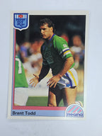 NRL 1992 Regina Base Card #109 Brent Todd Gold Coast Seagulls