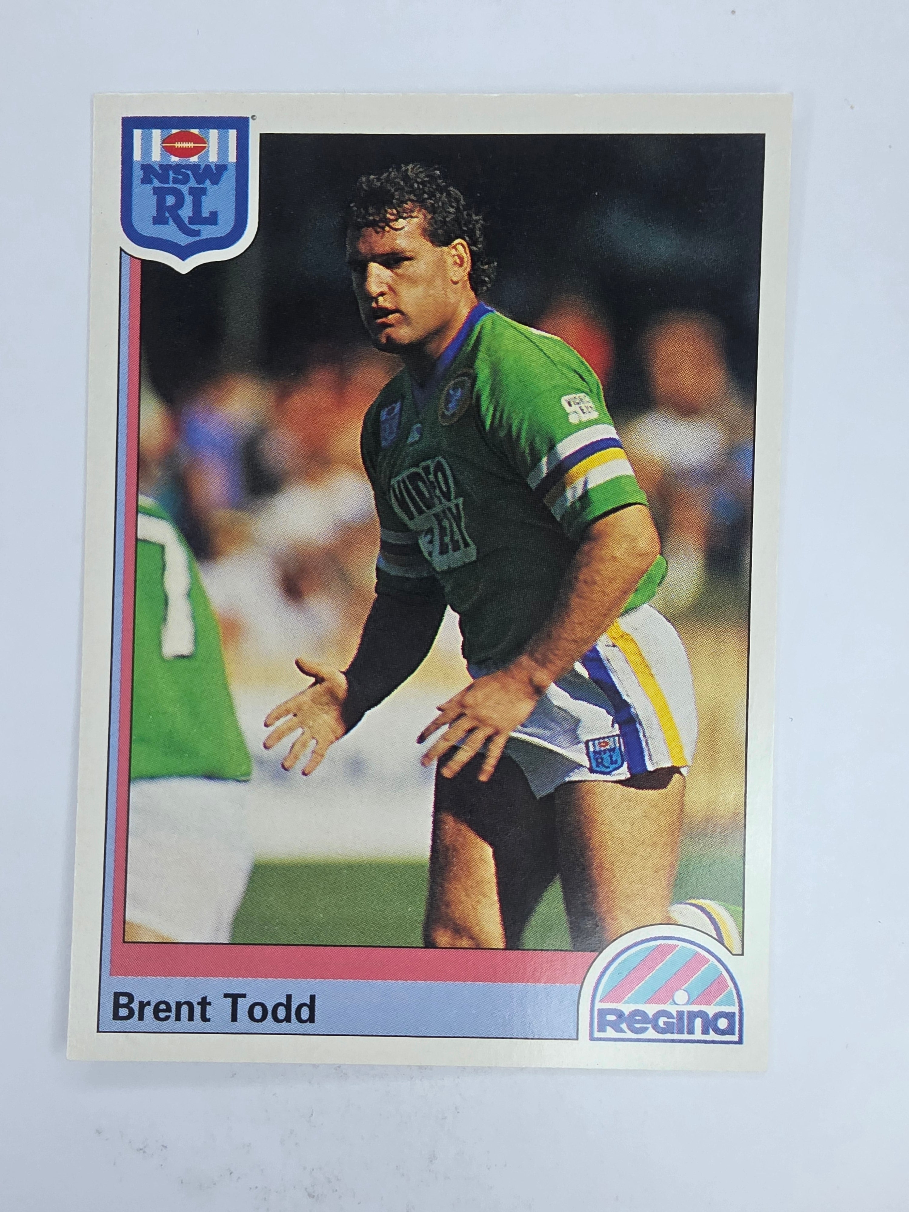 NRL 1992 Regina Base Card #109 Brent Todd Gold Coast Seagulls