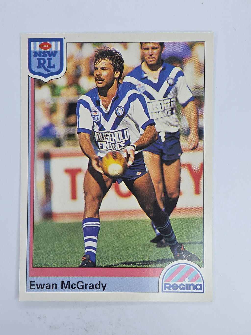 NRL 1992 Regina Base Card #135 Ewen McGrady Canterbury Bankstown Bulldogs