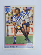 NRL 1992 Regina Base Card #135 Ewen McGrady Canterbury Bankstown Bulldogs